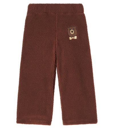 Mini Rodini Mini Rodini Bear embroidered fleece sweatpants