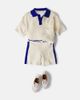Mini Rodini Mini Rodini Cable-knit cotton polo shirt - 2