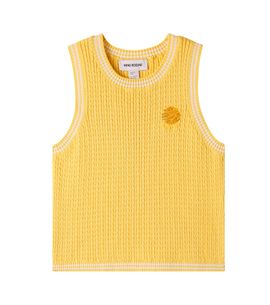 Mini Rodini Mini Rodini Cable-knit cotton sweater vest
