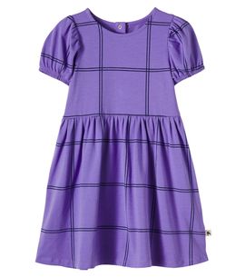 Mini Rodini Mini Rodini Checked cotton-blend jersey dress