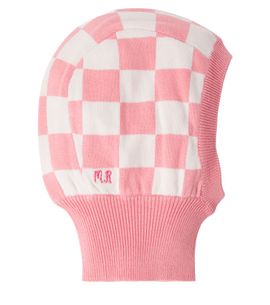 Mini Rodini Mini Rodini Checked knitted cotton balaclava