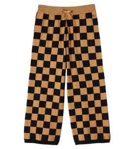 Mini Rodini Mini Rodini Checked knitted cotton pants