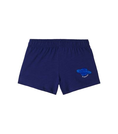 Mini Rodini Mini Rodini Embroidered cotton jersey shorts