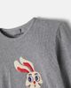 Mini Rodini Mini Rodini Embroidered ribbed-knit cotton-blend T-shirt - 3