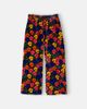 Mini Rodini Mini Rodini Floral cotton velvet wide-leg pants - 1