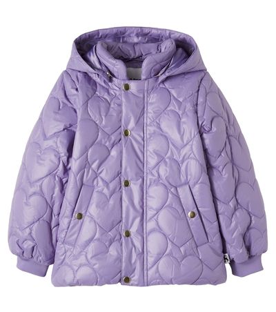Mini Rodini Mini Rodini Hooded quilted jacket