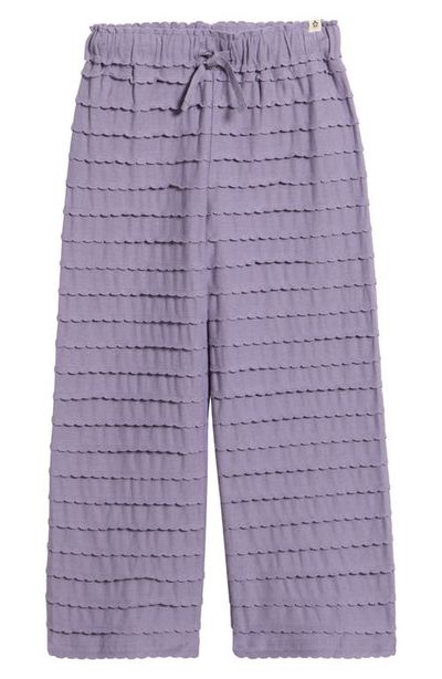 Mini Rodini Mini Rodini Kids' Frill Detail Organic Cotton Drawstring Pants