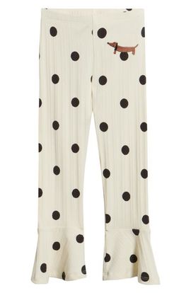 Mini Rodini Mini Rodini Kids' Polka Dot Stretch Cotton Pants