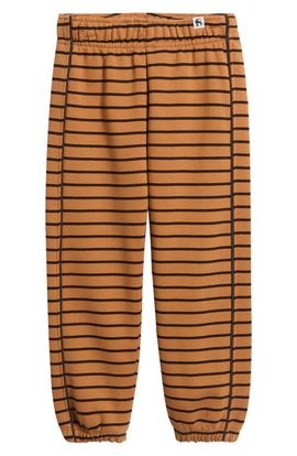 Mini Rodini Mini Rodini Kids' Stripe Organic Cotton Joggers