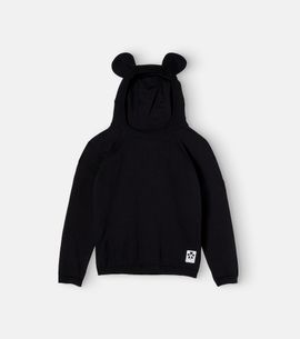 Mini Rodini Mini Rodini Knitted cotton-blend hoodie