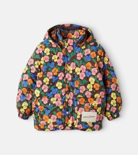 Mini Rodini Mini Rodini Logo floral puffer jacket