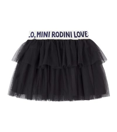 Mini Rodini Mini Rodini Logo tiered tulle skirt