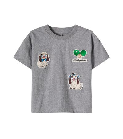 Mini Rodini Mini Rodini Minibabies patch-appliquÃ© jersey T-shirt