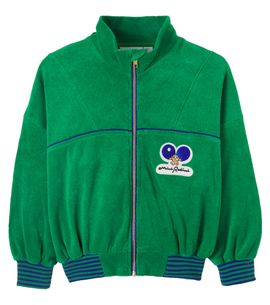 Mini Rodini Mini Rodini Patch-appliquÃ© cotton terry cardigan