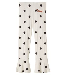 Mini Rodini Mini Rodini Polka-dot cotton-blend pants