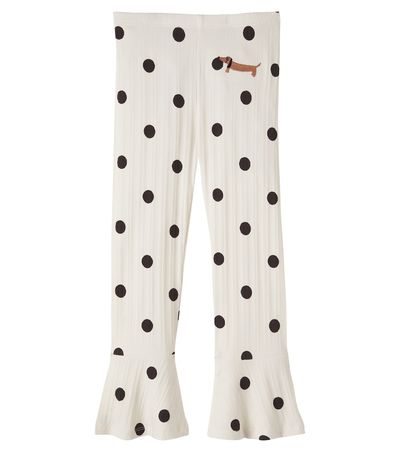 Mini Rodini Mini Rodini Polka-dot cotton-blend pants
