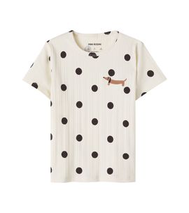 Mini Rodini Mini Rodini Polka-dot cotton-blend T-shirt