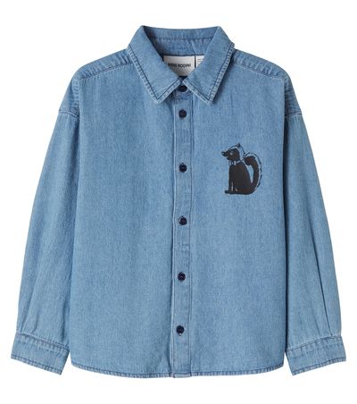Mini Rodini Mini Rodini Printed denim shirt