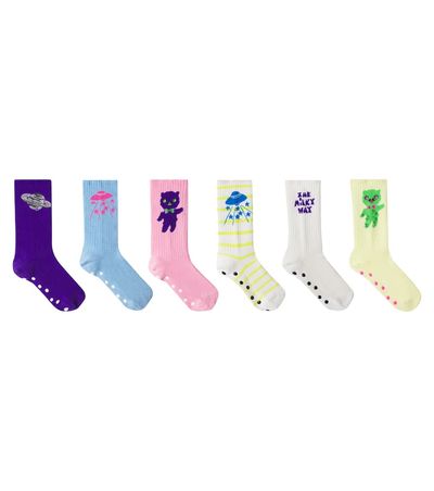 Mini Rodini Mini Rodini Set of 6 cotton-blend socks