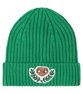 Mini Rodini Mini Rodini x E.T. ribbed-knit cotton beanie