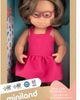 Miniland Miniland Baby Doll Caucasian Girl With Down Syndrome And Glasses 15'' (Box) - My Friends & Me - 5