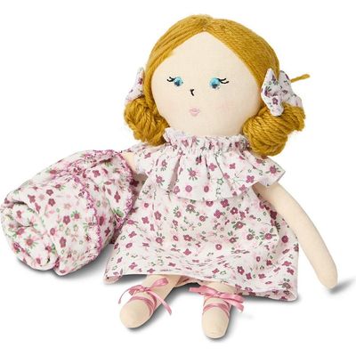 MiniMoi MiniMoi 2 Piece "Luna" Mini Rag Doll and Security Blanket Set
