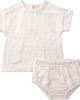 MiniMoi MiniMoi 2 Piece Set Baby Girls "Tiny Stripe" Stretch Cotton Top and Bloomers - 1