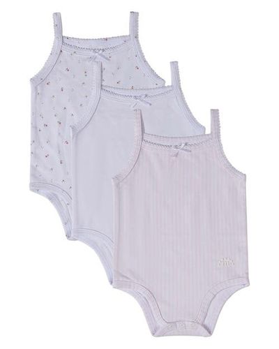MiniMoi MiniMoi 3 Pack Baby Florals, Stripes, Solid Bodysuits