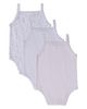 MiniMoi MiniMoi 3 Pack Baby Florals, Stripes, Solid Bodysuits - 3