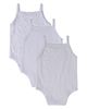 MiniMoi MiniMoi 3 Pack Baby Petite Leaves, Stripes, Solid Bodysuit - 3