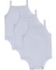 MiniMoi MiniMoi 3 Pack Baby White Bodysuits - 1