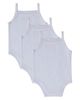 MiniMoi MiniMoi 3 Pack Baby White Bodysuits - 3