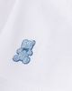 MiniMoi MiniMoi 3 Piece Baby Girls Cotton Footie Set with Peter Pan Collar and Embroidered Hearts - 5