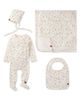 MiniMoi MiniMoi 4 Piece Baby Rayon Blend Pointelle Footie Set - 1