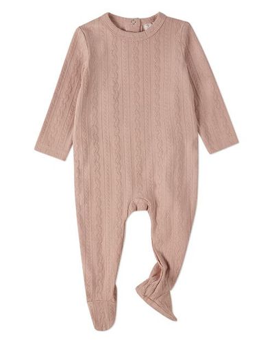 MiniMoi MiniMoi Baby and Toddler Cable Knit Footie