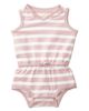 MiniMoi MiniMoi Baby and Toddler Girls Striped Stretch-Cotton Terry Sleeveless Romper - 1