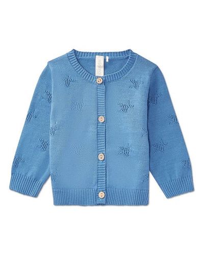 MiniMoi MiniMoi Baby and Toddler Star Pattern Cotton Cardigan