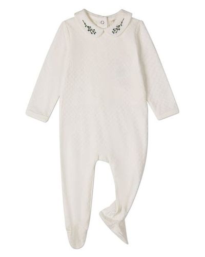 MiniMoi MiniMoi Baby Blue Buds Sweetest Bloom Footie 
