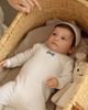 MiniMoi MiniMoi Baby Boys Put A Bow On It Embroidered Footie - 2