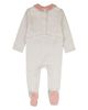 MiniMoi MiniMoi Baby Chevron Footie with Plush Velour Trim - 2