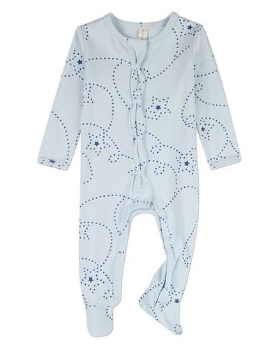 MiniMoi MiniMoi Baby Entangled Stars Front-Snap Footie