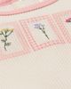 MiniMoi MiniMoi Baby Framed Florals Embroidered Footie - 3