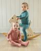 MiniMoi MiniMoi Baby Half Zip Stretch Cotton Blend Footie - 4