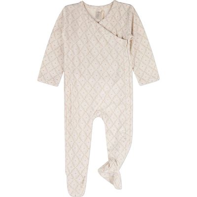 MiniMoi MiniMoi Baby Harlequin Heart Allover-Print Footie
