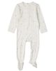 MiniMoi MiniMoi Baby Modal Blend Tonal Plaid Footie - 1