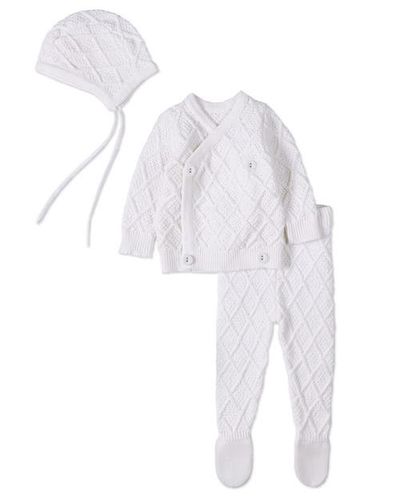 MiniMoi MiniMoi Cotton Knit Cardigan Set