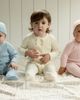 MiniMoi MiniMoi Double-Breasted Sweater Rib Footie Set - 2