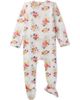 MiniMoi MiniMoi Floral-Print Pointelle Footie - 1
