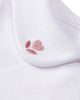MiniMoi MiniMoi Heart-Embroidered Peter Pan Collar Footie - 2