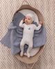 MiniMoi MiniMoi Herringbone Knit Cotton Blanket with Carry Pouch - 4